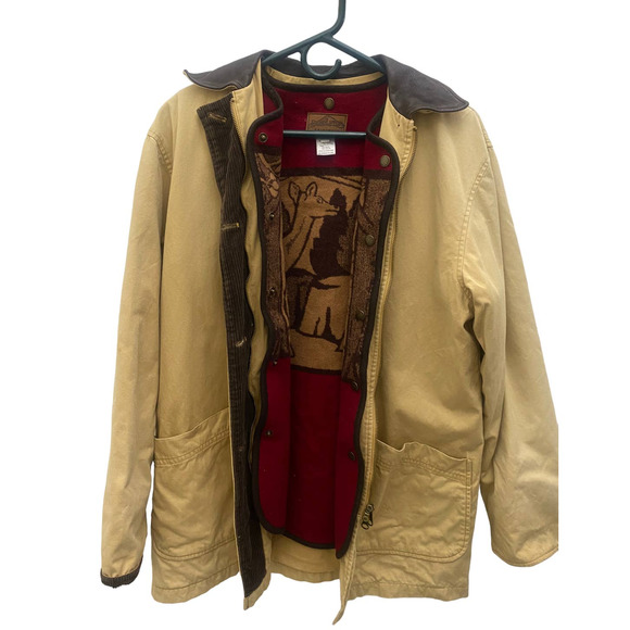 Pendleton Jackets & Blazers - Pendelton Women Size Small Barn Farm Labor Winter Coat Removal Wool Vest Tan